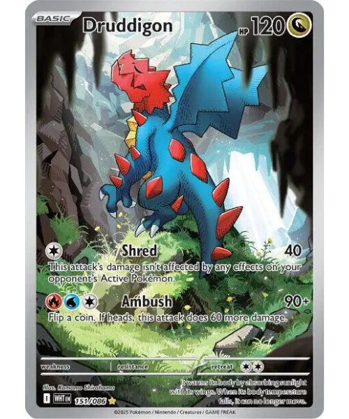 Scarlet & Violet White Flare 151/086 - Druddigon [Illustration Rare]